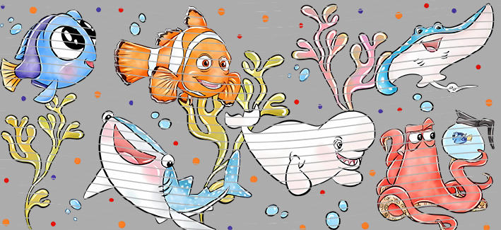 16oz Finding Nemo-N8-9